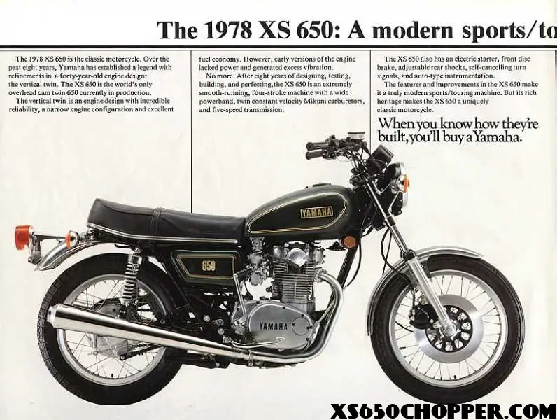1980 Yamaha xs650 Special Vintage Ads