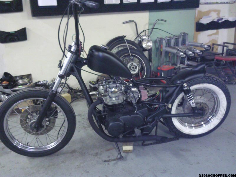 1980 xs650 New Bratstyle Makeover