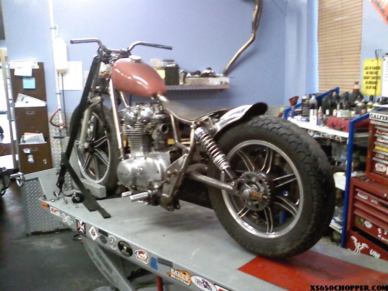 update: metalhead’s brat build (the ‘ol lady’s bike)