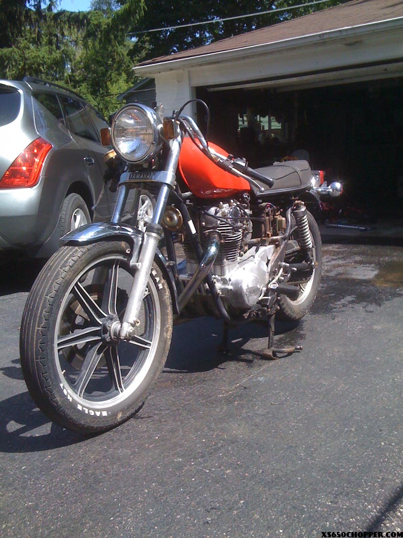 78 xs650 s getting ready to chop :)