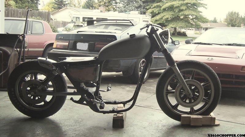 xs650 extended swingarm bobber