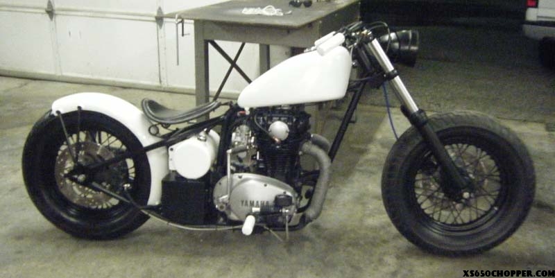 Angi’s xs650 bobber runs!!! Finally finished!
