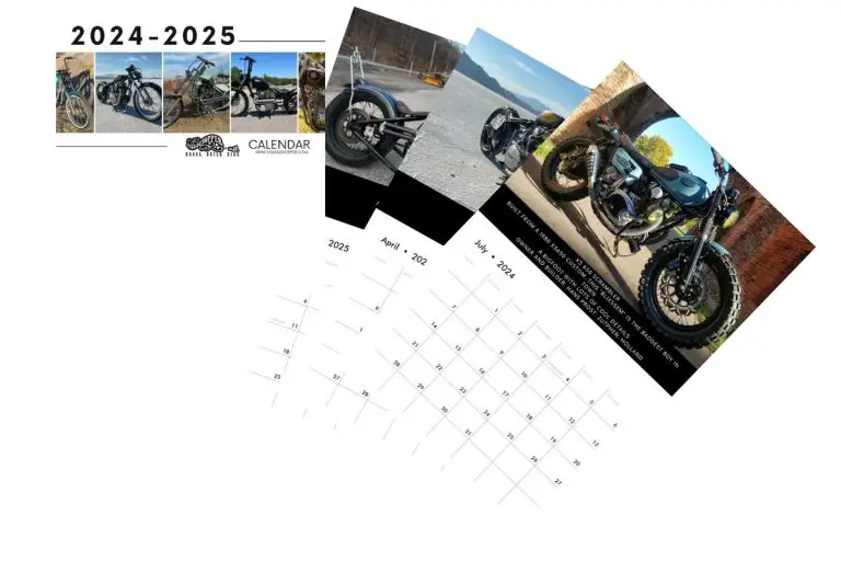 YAMAHA XS650 CALENDAR 20242025 (FREEBIE) XS650 Chopper