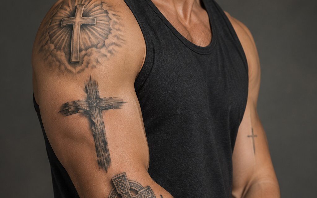 15 Cross Tattoos for Men With Bold Meaning