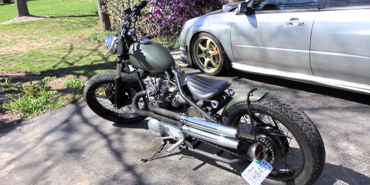 1972 Yamaha XS650 Bobber Exhaust vid