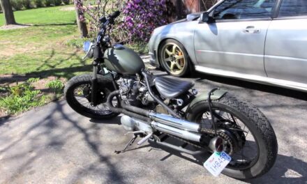 1972 Yamaha XS650 Bobber Exhaust vid