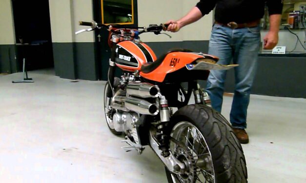 Yamaha XS650 Custom met RVS