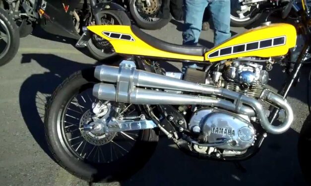 Yamaha XS650 turned Kenny Roberts flat tracker