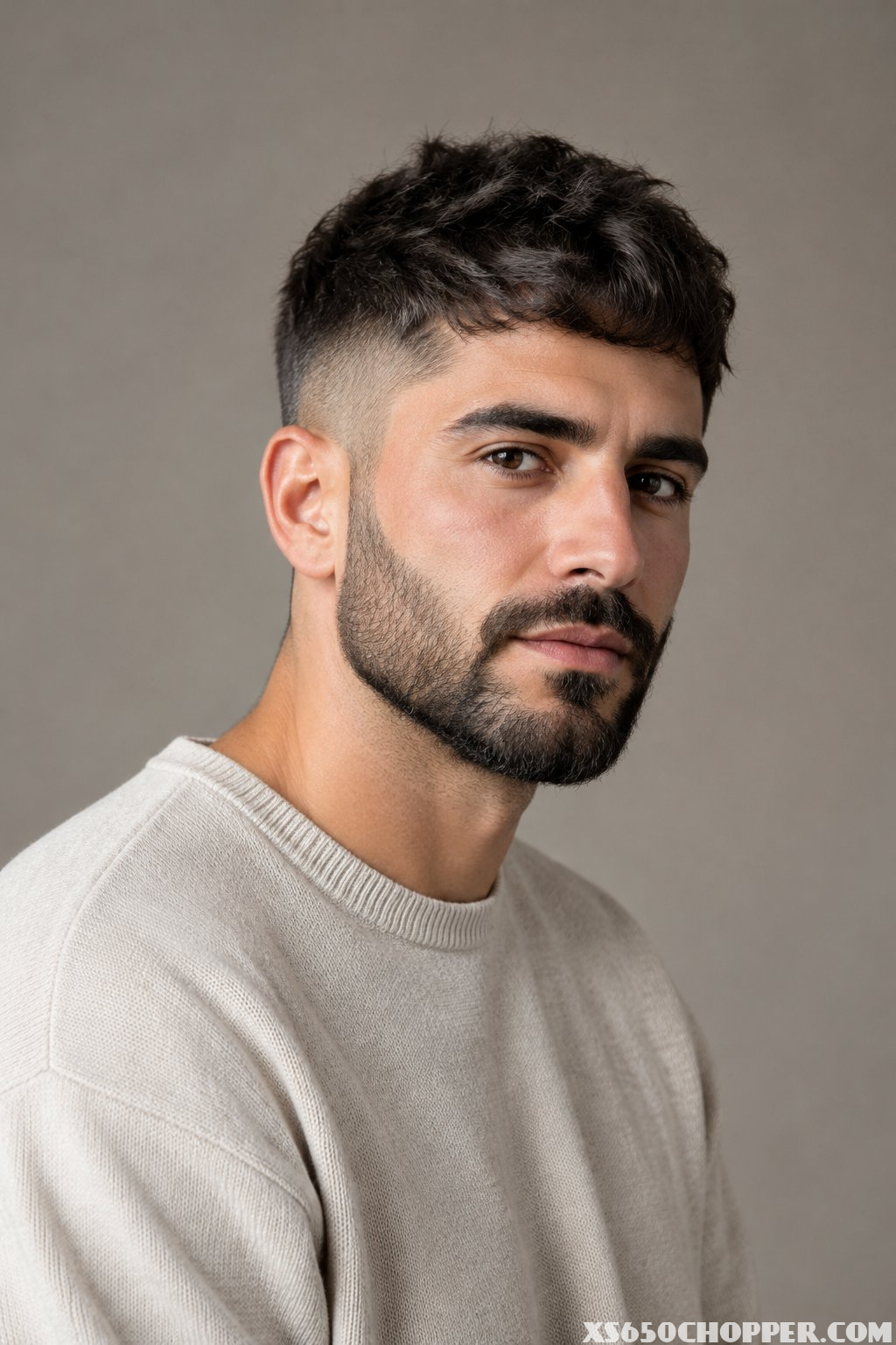 A man poses against a plain background.