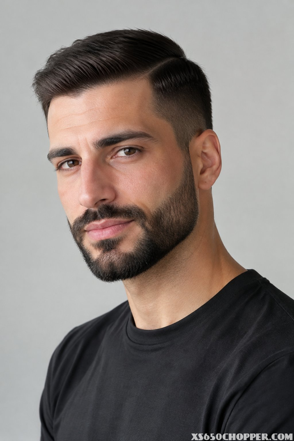 A man poses against a plain background.