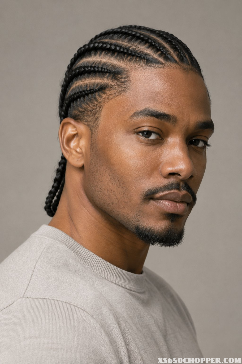 A man poses against a plain background.